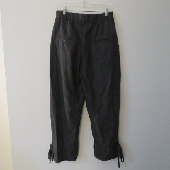 ISABEL MARANT Racomi 100% Virgin Wool Tapered High Rise Pants in Gray Size Large - Picture 11 of 16